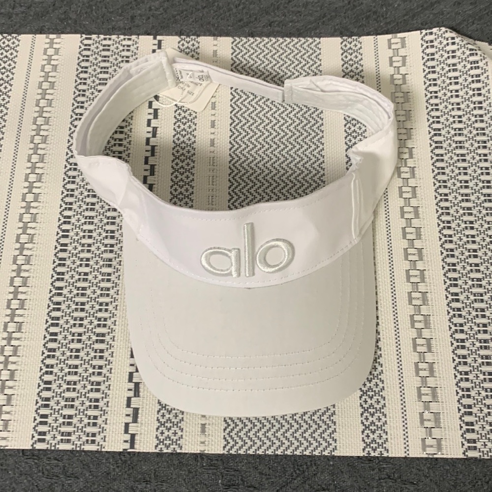 ALO Yoga White Visor Hat